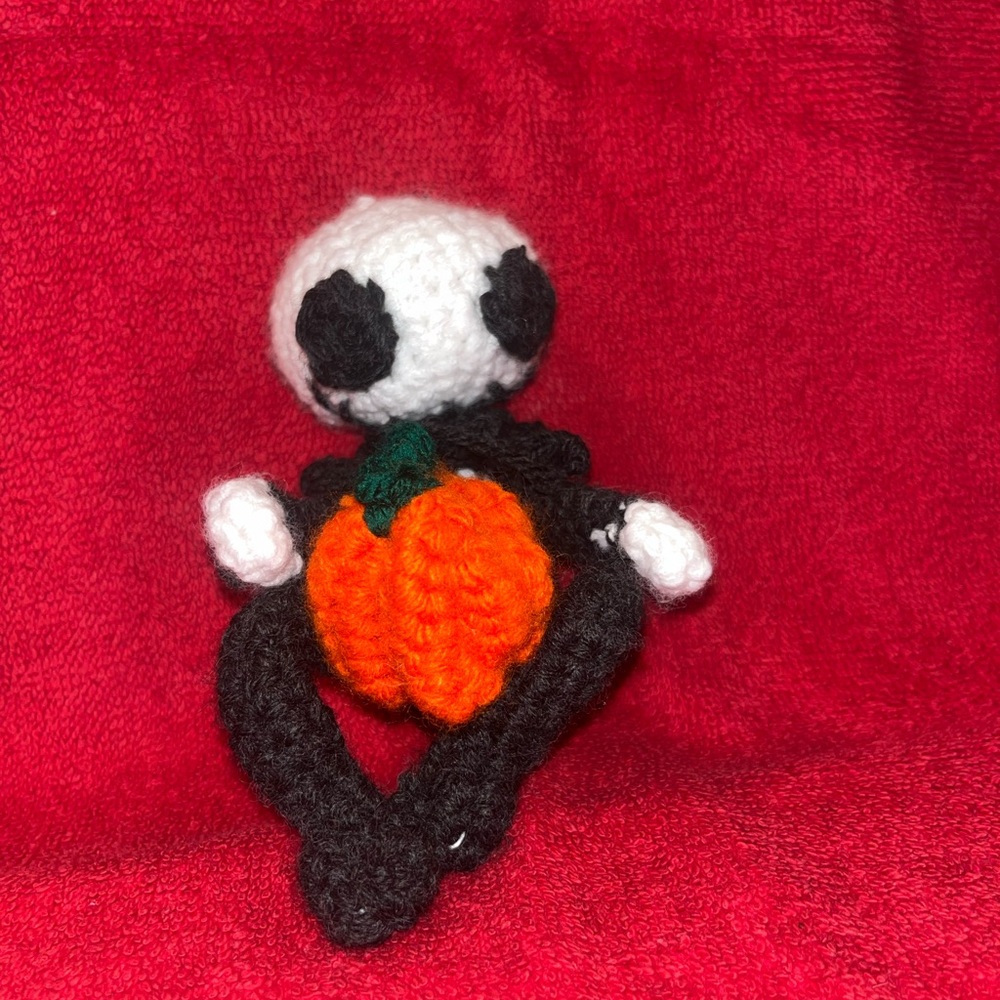 Jack Skellington with pumpkin